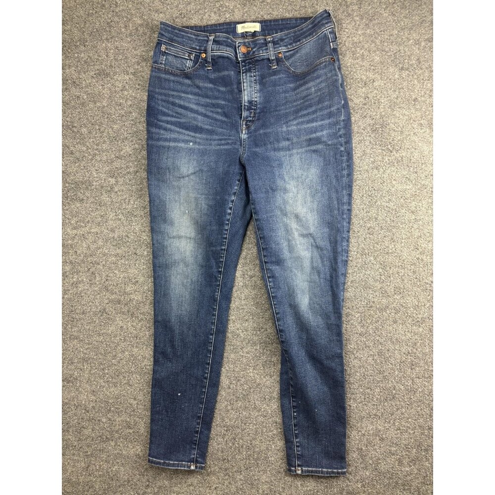 Madewell Curvy High-Rise Skinny Jeans Womens 32T Tall Medium Wash Denim Stretch
